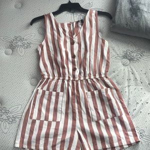 Striped romper